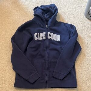 Cape Cod Navy Blue Zip Up Hoodie